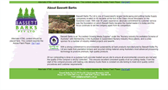 Desktop Screenshot of bassettbarks.com.au